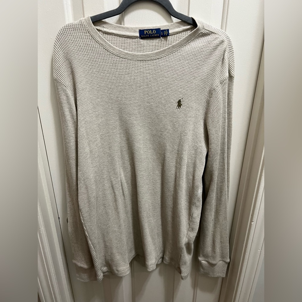 Polo - Waffle Knit Long Sleeve Tee